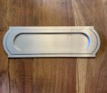 Satin Chrome Edwardian Style Shaped Letter Plate / Flap (JV25SC)